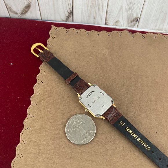 Vintage Daniel Mink "Capri" Swiss Made Watch,  Elegant Tank Styled 18 Ka… - Picture 6 of 6